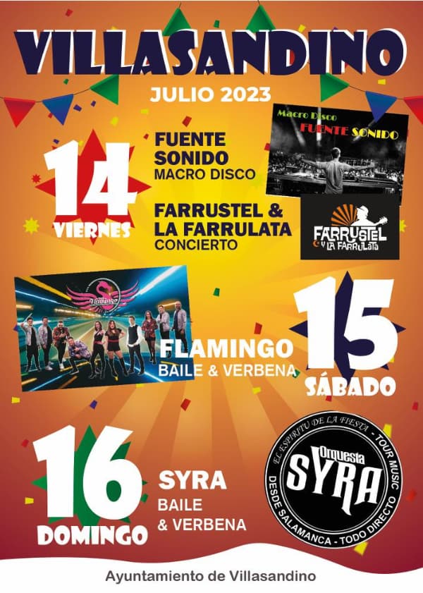 Cartel orquestas 2023