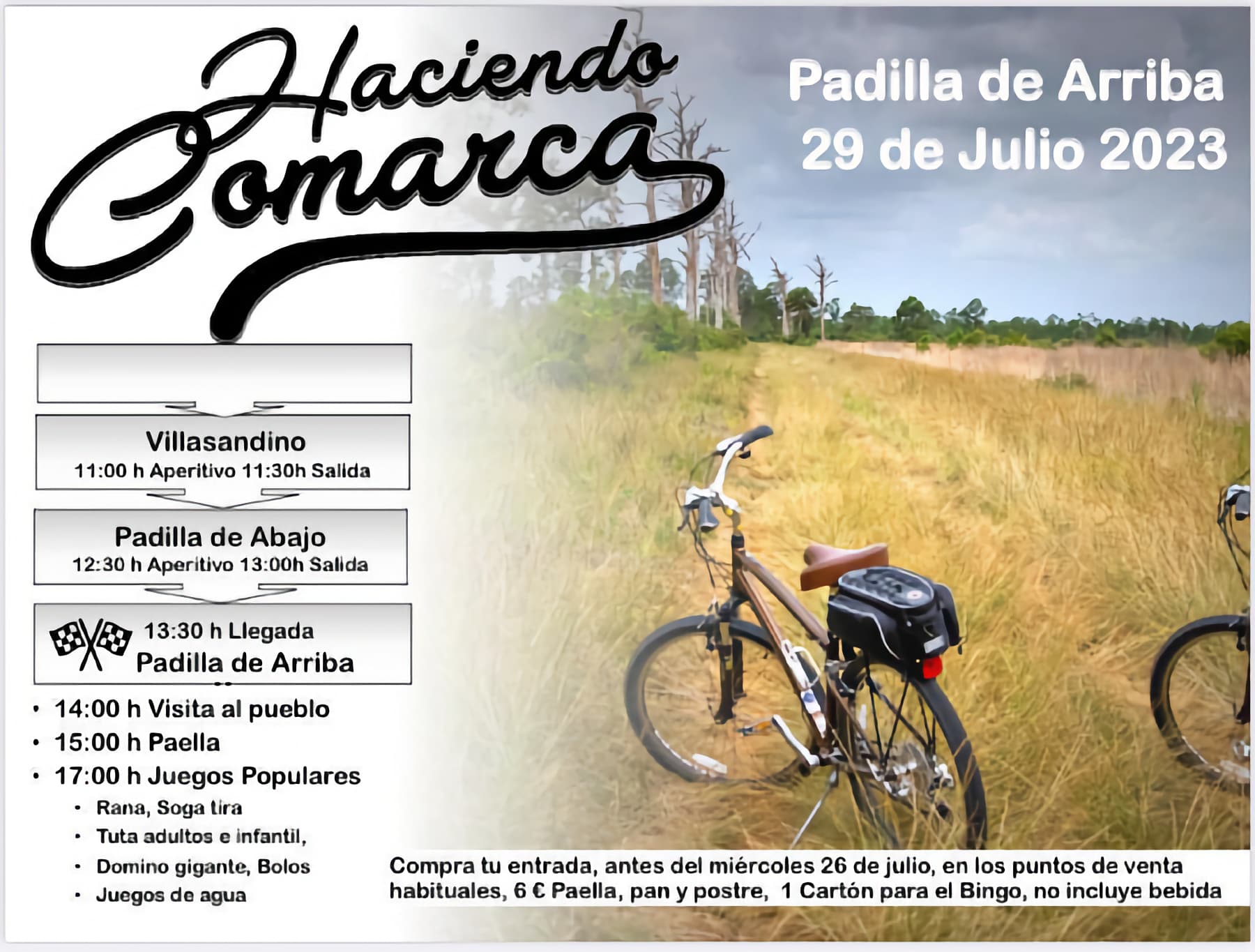 Cartel publicitario de la actividad